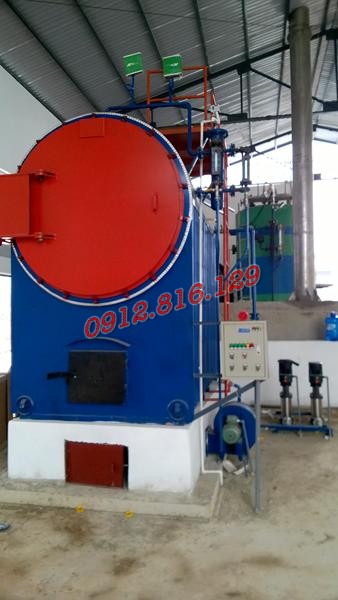 Nồi hơi đốt than củi công suất 2.5 tấn/h